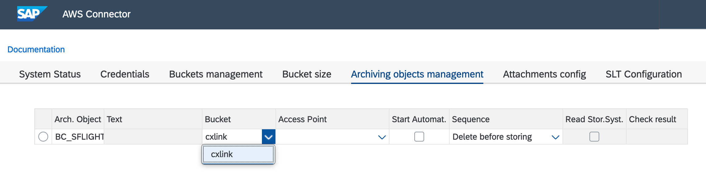 Archiving object bucket