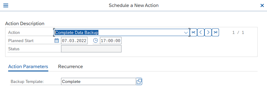 DB13 Complete Data Backup