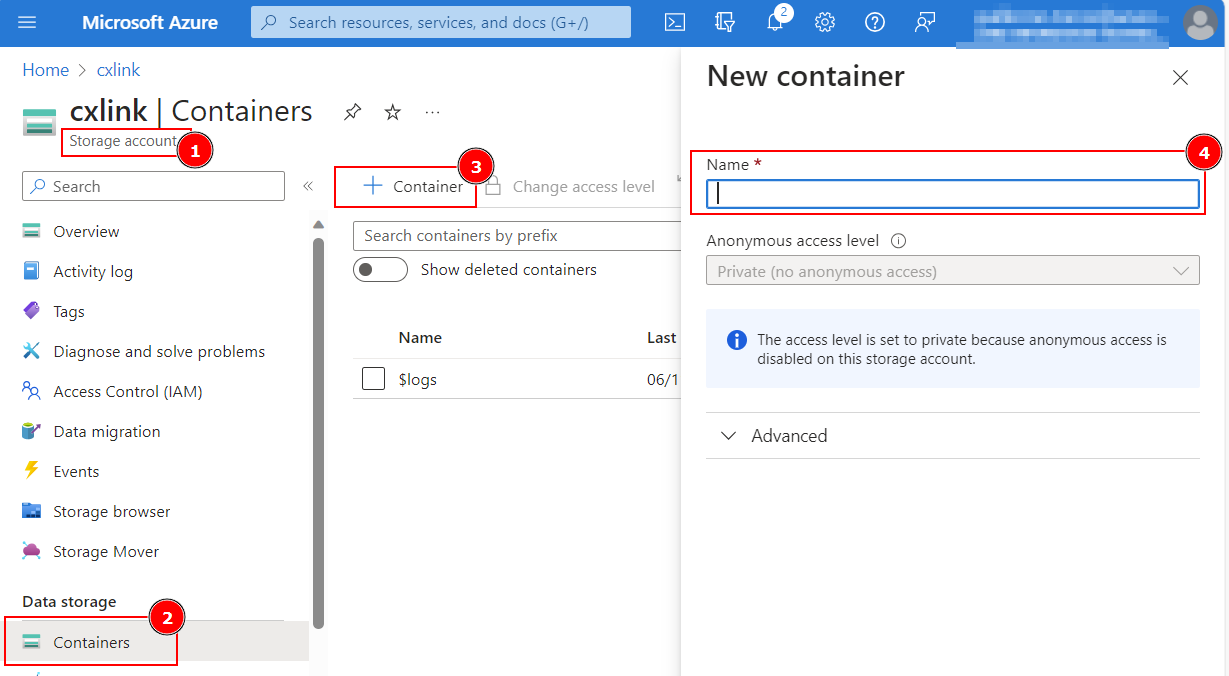 Create Container