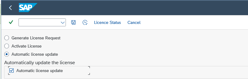 License Update